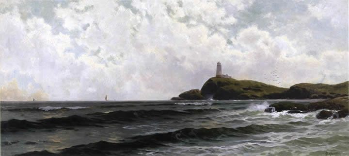 Alfred Thompson Bricher White Island Lighthouse Isles of Shoals